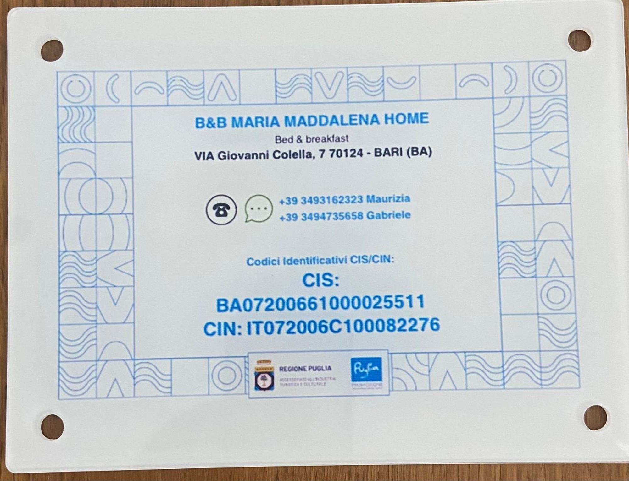 Maria Maddalena Home Bari Esterno foto